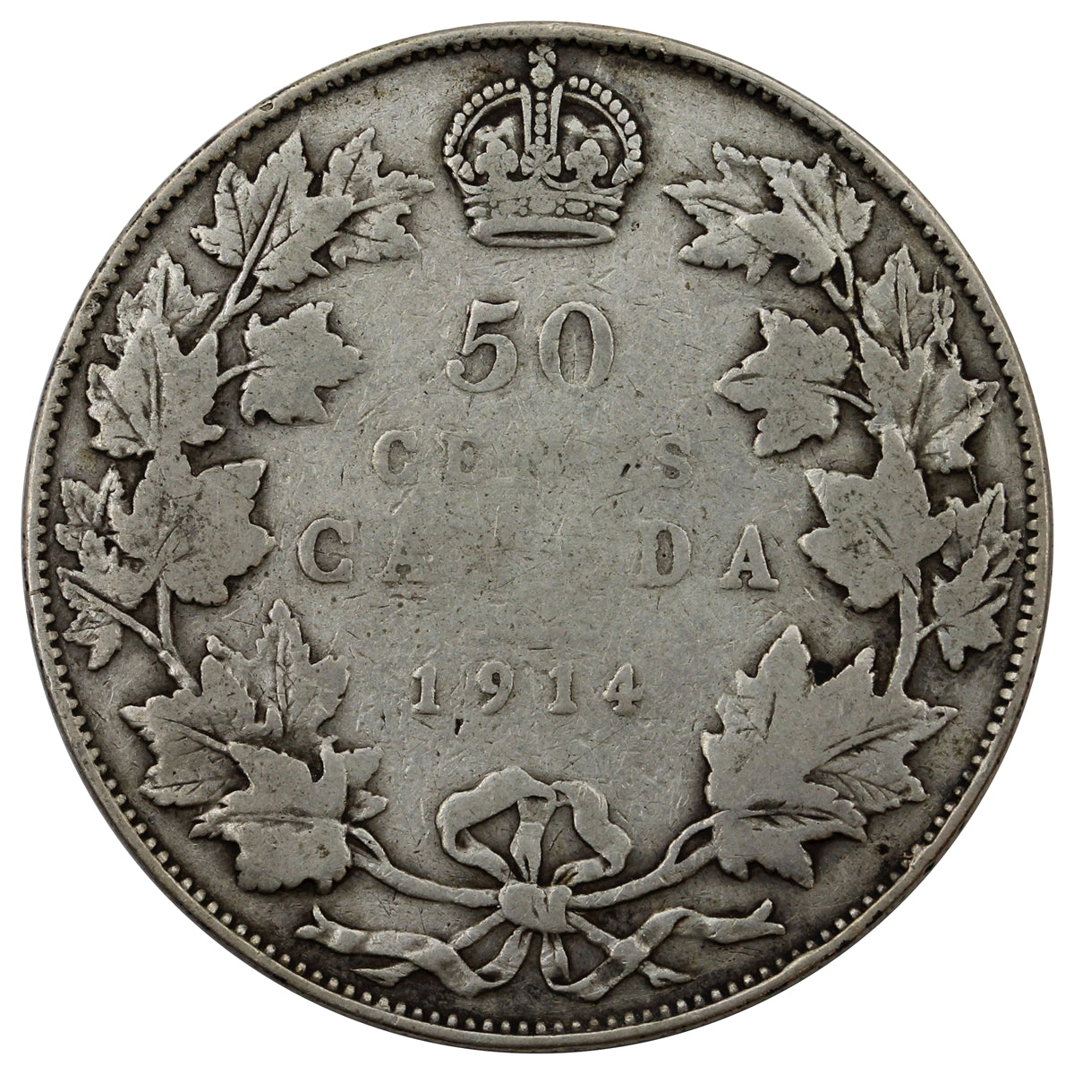 1914 Canada 50-cents G-VG (G-6)