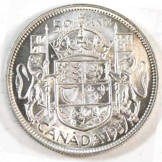 1937 Canada 50-cents Brilliant Uncirculated (MS-63) $