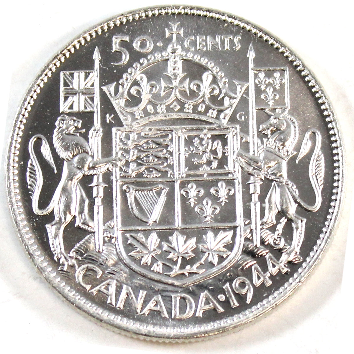 1944 Canada 50-cents Brilliant Uncirculated (MS-63) $