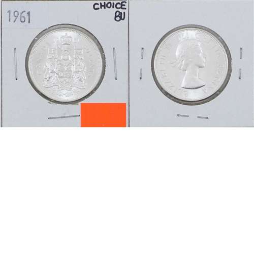 1961 Canada 50-cents Choice Brilliant Uncirculated (MS-64)