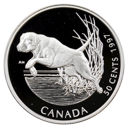 1997 Canada Labrador Retriever 50-cents Silver Proof_