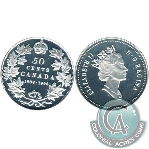 1998 Canada (1908-1998) Commem. 50-cents Proof