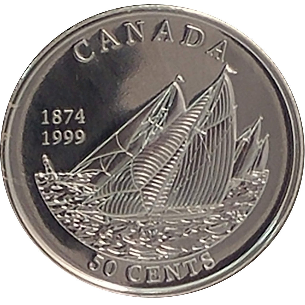 1999 Canada Yachting 50-cents Silver Proof_