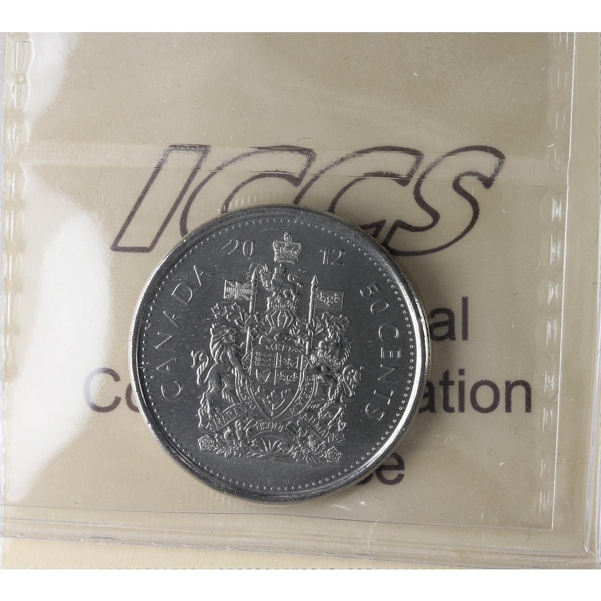 2012 Canada 50-cents ICCS Certified MS-65