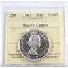 1961 Canada 50-cents ICCS Certified PL-65 Heavy Cameo