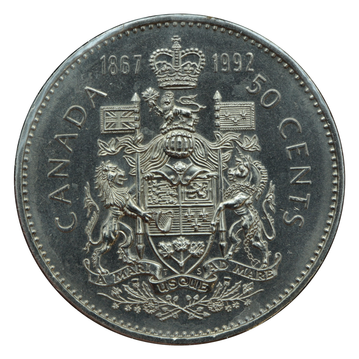 1992 Canada 50-cents UNC+ (MS-62)