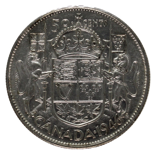 1946 Chip In 6 Canada 50-cents VF-EF (VF-30)