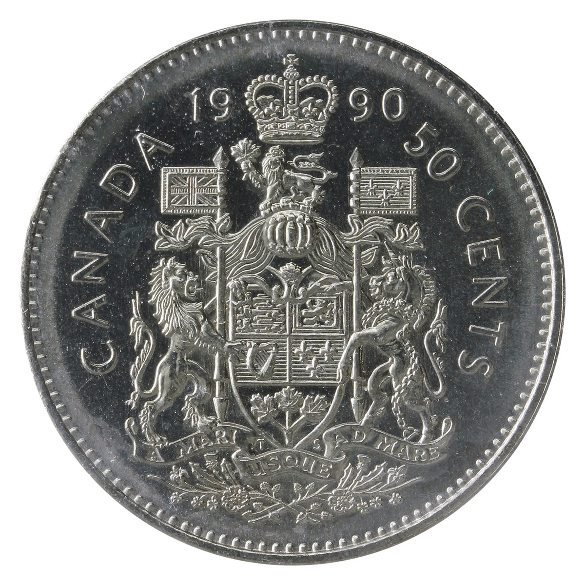 1990 Canada 50-cents ICCS Certified MS-64