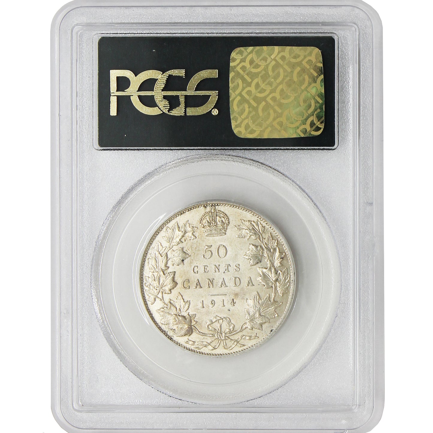 1914 Canada 50-cents PCGS Certified AU-55