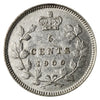 1900 Oval 0's Canada 5-cents EF-AU (EF-45) $