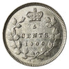 1900 Oval 0's Canada 5-cents AU-UNC (AU-55) $