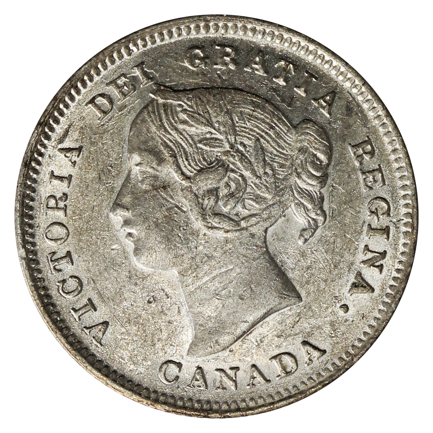 1901 Canada 5-cents EF-AU (EF-45) $