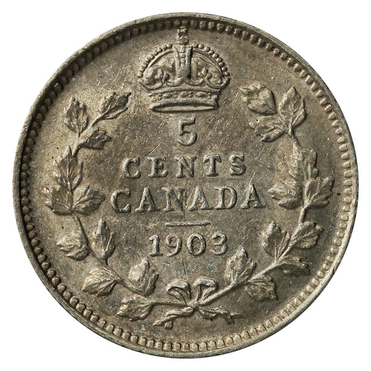 1903 Canada 5-cents Extra Fine (EF-40) $