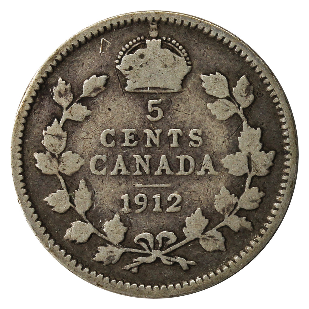 1912 Canada 5-cents G-VG (G-6)