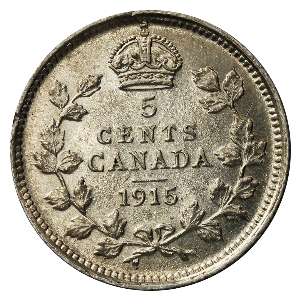 1915 Canada 5-cents VF-EF (VF-30) $