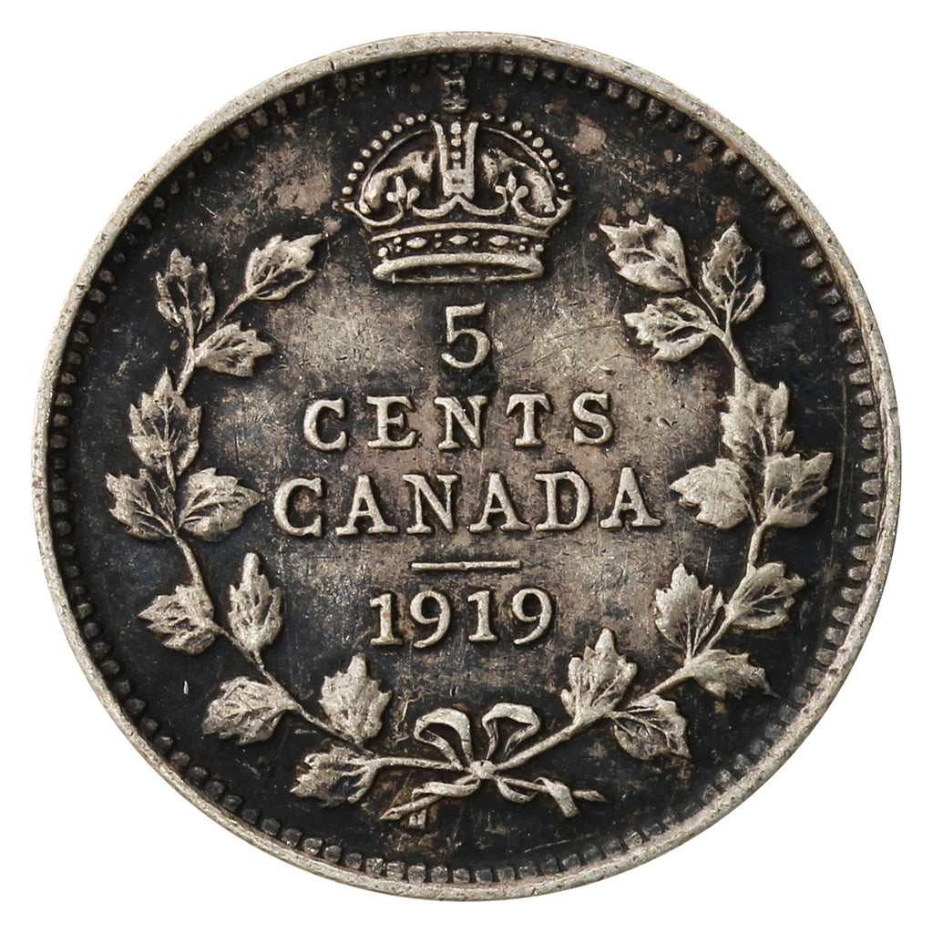 1919 Canada 5-cents Very Fine (VF-20)