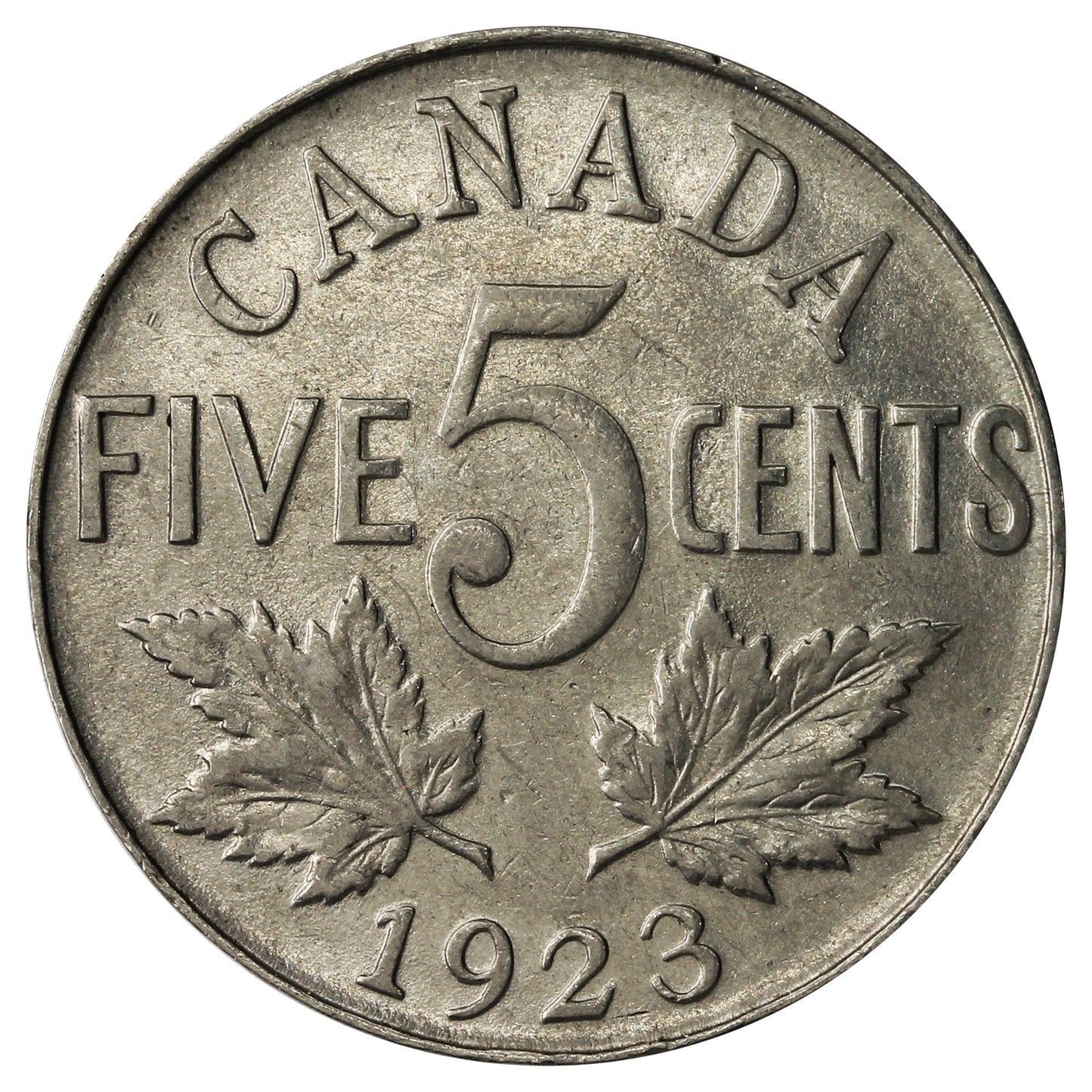 1923 Canada 5-cents VF-EF (VF-30)