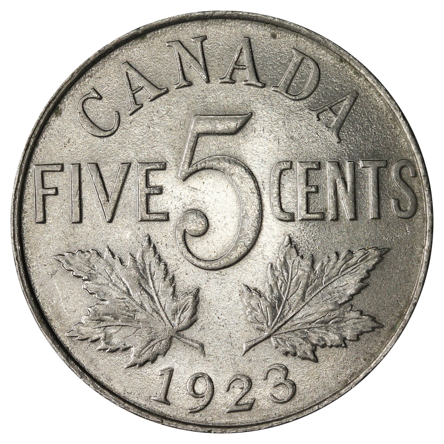 1923 Canada 5-cents AU-UNC (AU-55) $