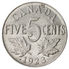 1923 Canada 5-cents Almost Uncirculated (AU-50) $