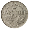 1924 Canada 5-cents VG-F (VG-10)