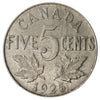 1925 Canada 5-cents VG-F (VG-10) $