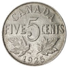 1925 Canada 5-cents Fine (F-12) $