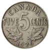 1926 Near 6 Canada 5-cents F-VF (F-15)