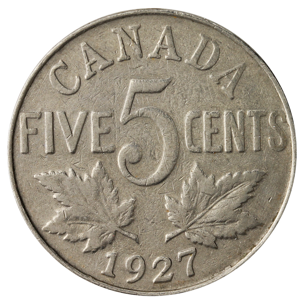 1927 Canada 5-cents VG-F (VG-10)