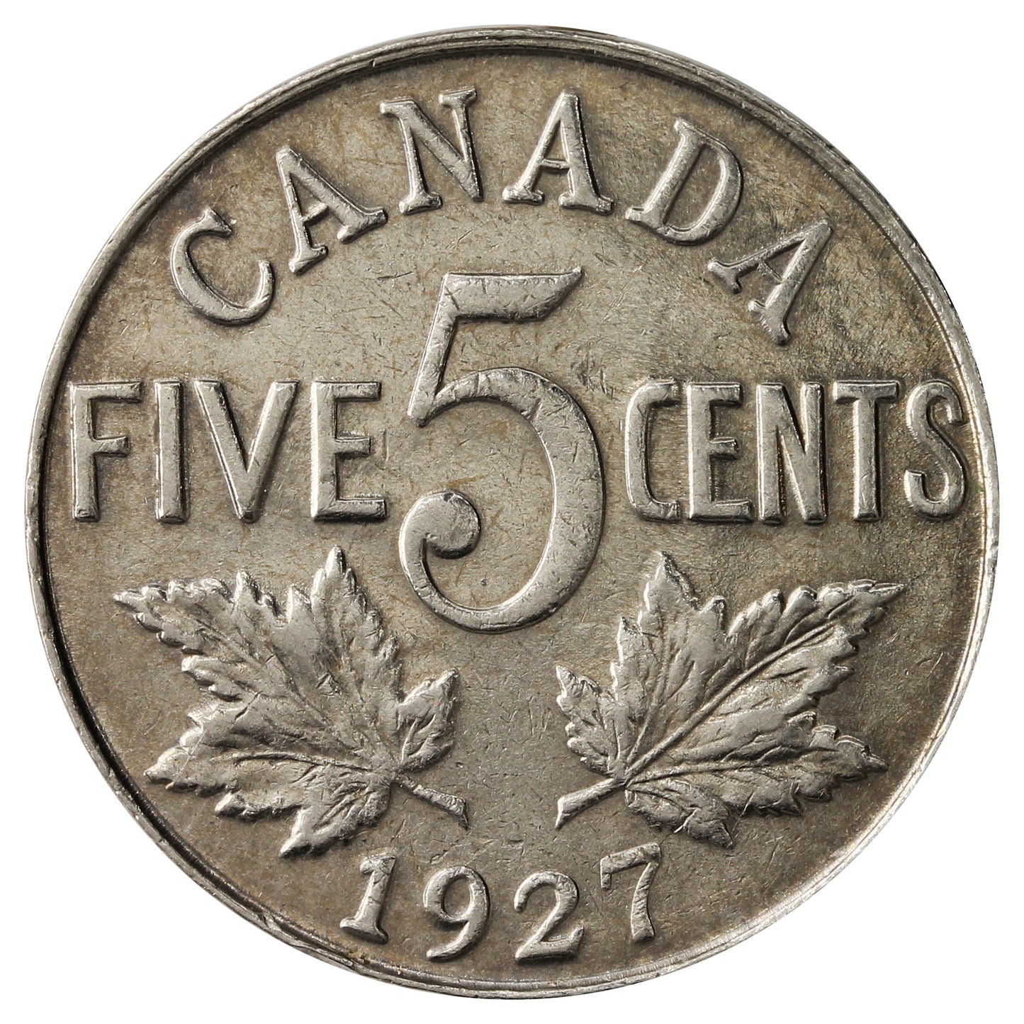 1927 Canada 5-cents EF-AU (EF-45)