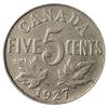 1927 Canada 5-cents F-VF (F-15)