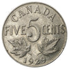 1929 Canada 5-cents Very Fine (VF-20)