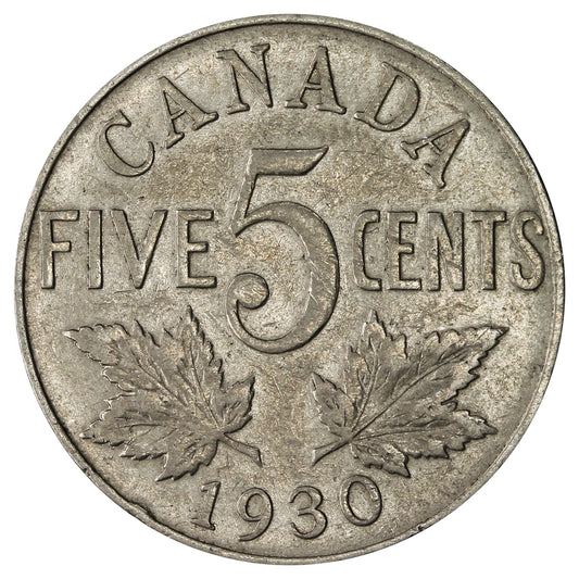 1930 Canada 5-cents VG-F (VG-10)