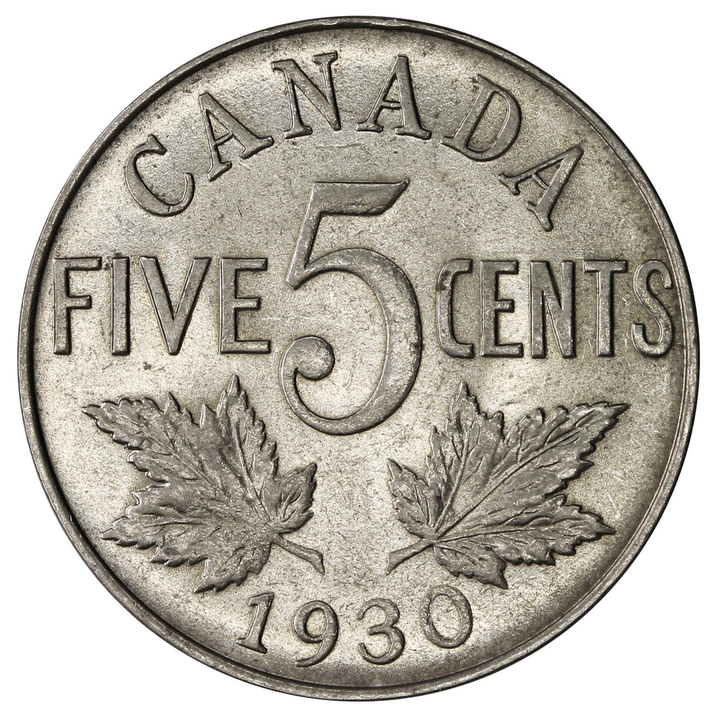 1930 Canada 5-cents EF-AU (EF-45)