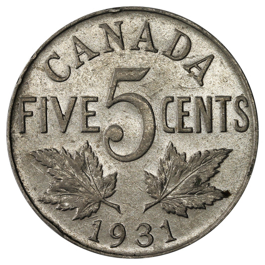 1931 Canada 5-cents Very Fine (VF-20)