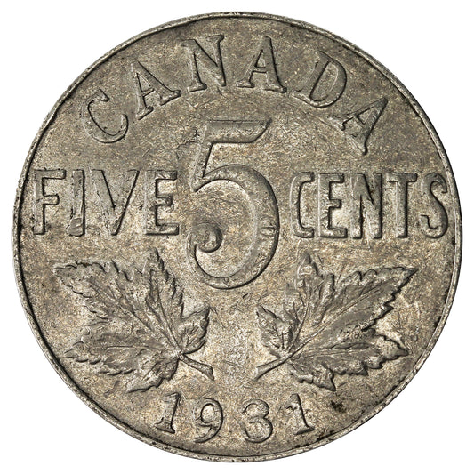 1931 Canada 5-cents VG-F (VG-10)