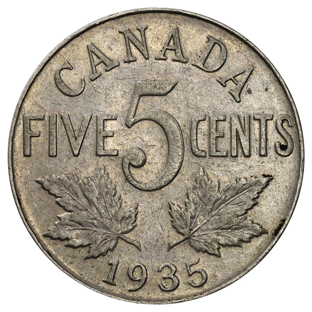 1935 Canada 5-cents Very Fine (VF-20)