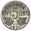 1935 Canada 5-cents VF-EF (VF-30)