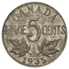 1935 Canada 5-cents F-VF (F-15)