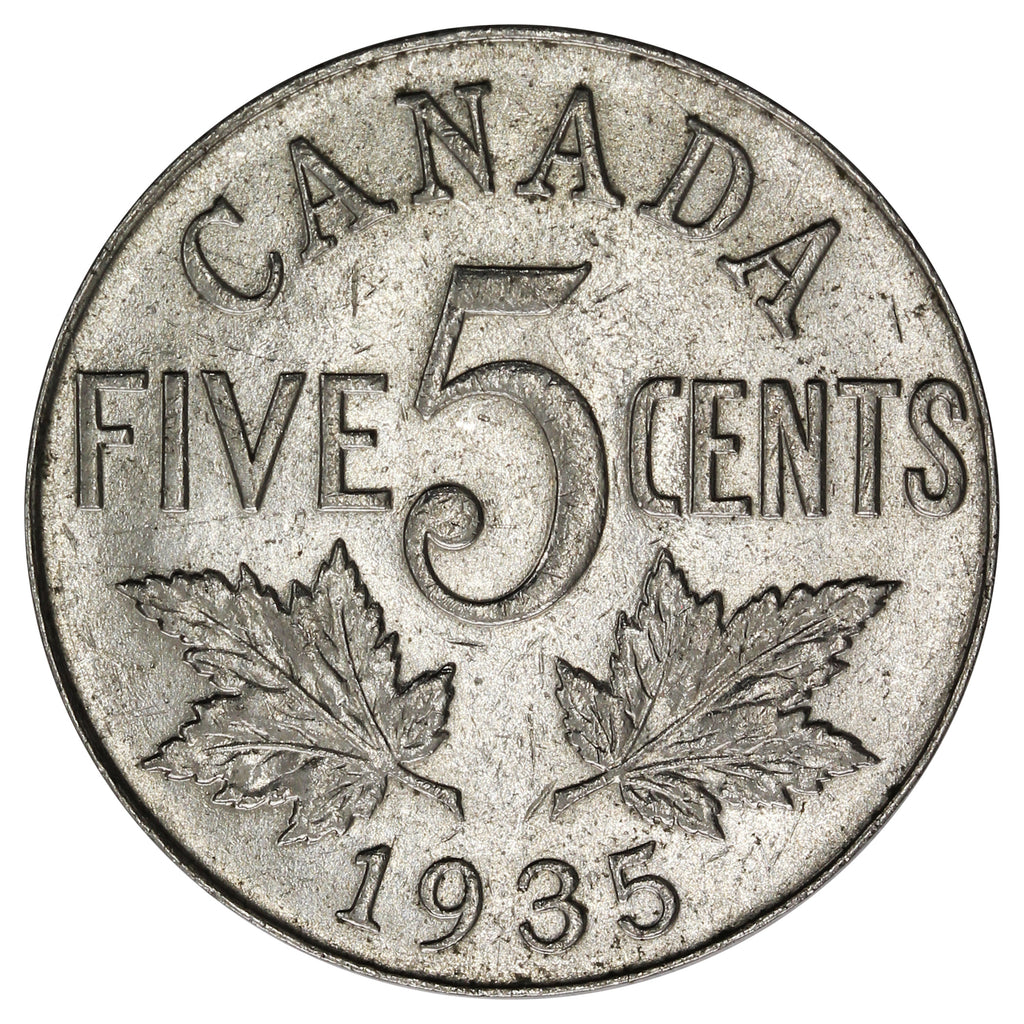 1935 Canada 5-cents Extra Fine (EF-40)