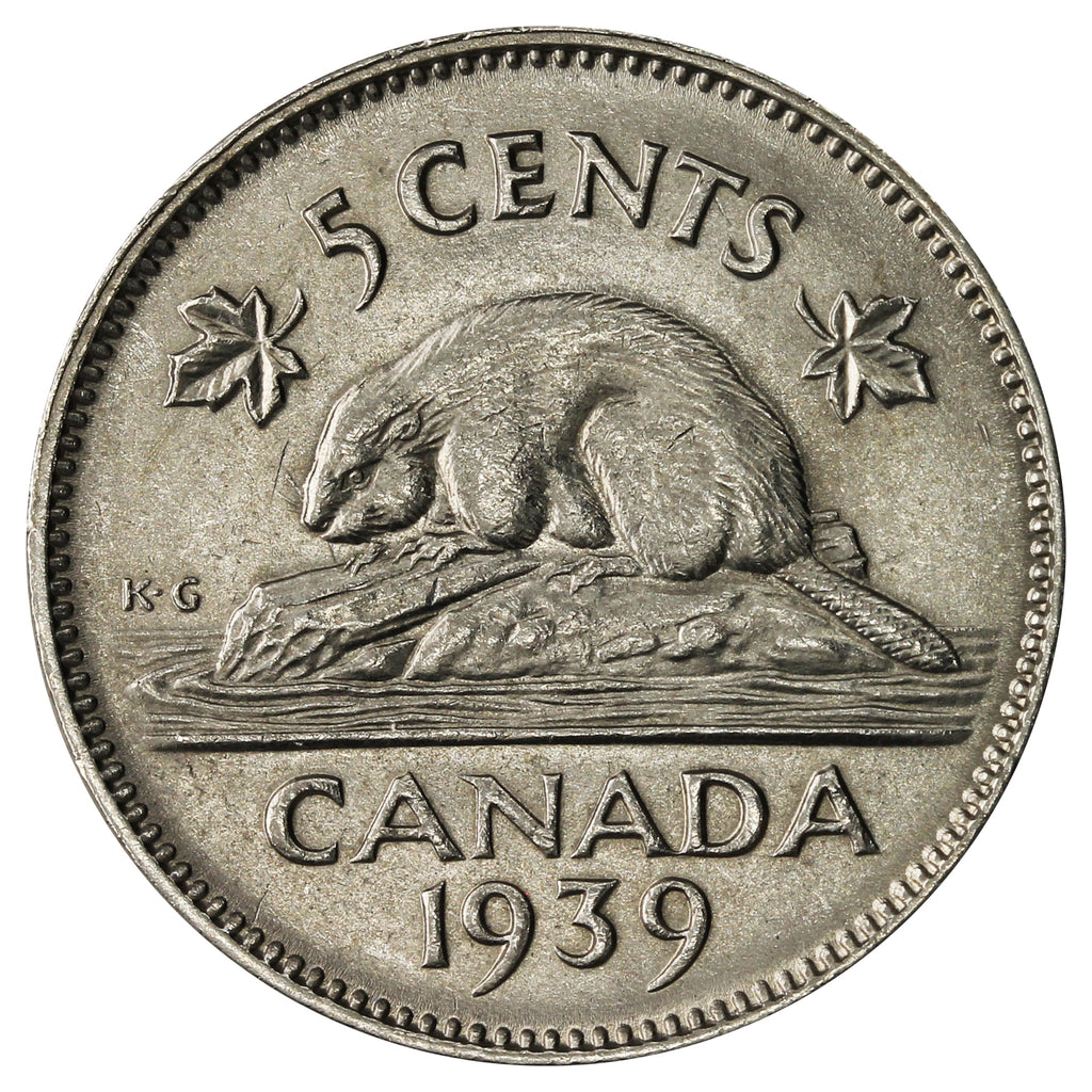 1939 Canada 5-cents Brilliant Uncirculated (MS-63) $