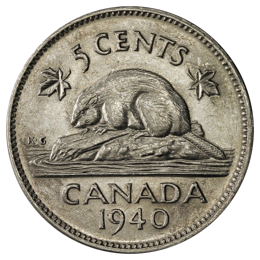 1940 Canada 5-cents UNC+ (MS-62)