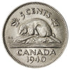 1940 Canada 5-cents Choice Brilliant Uncirculated (MS-64) $