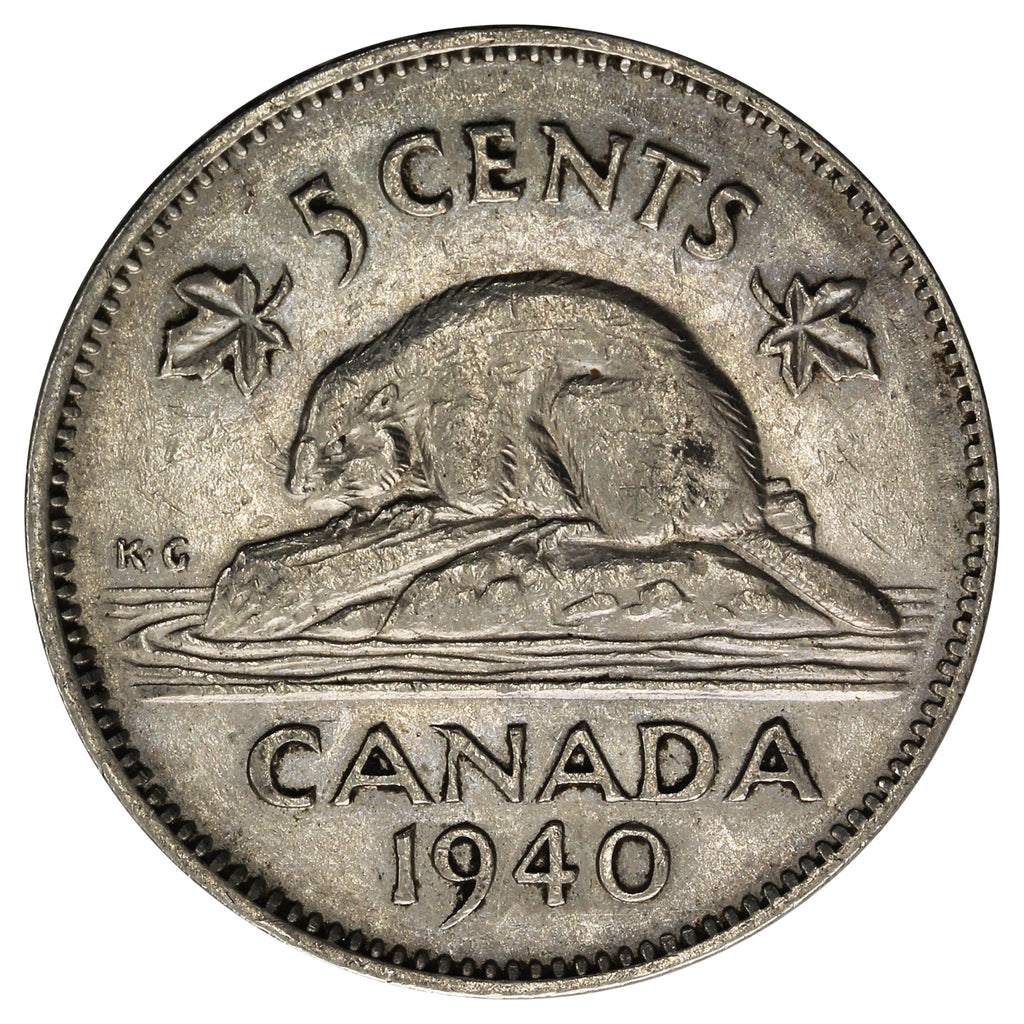 1940 Canada 5-cents Very Fine (VF-20)