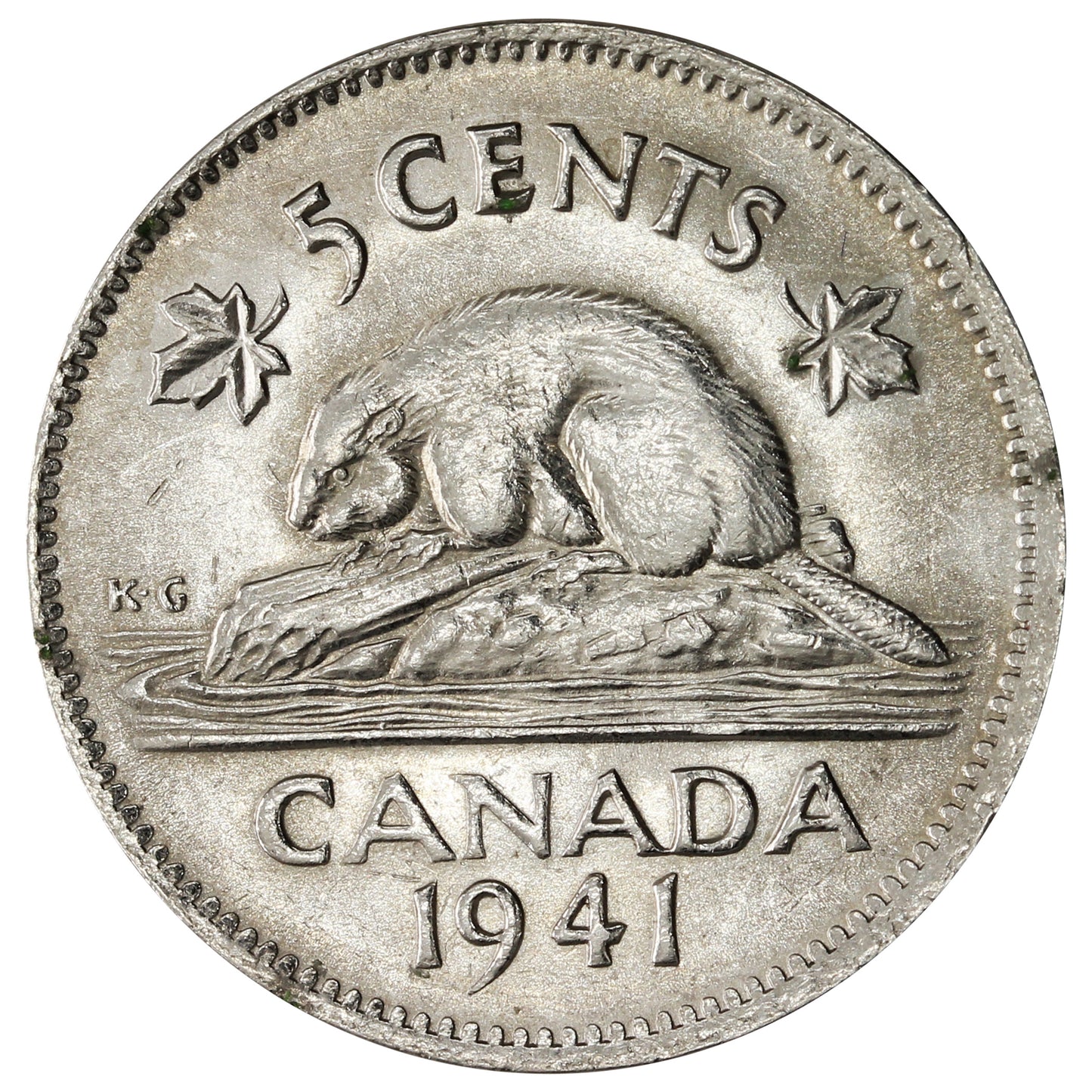 1941 Canada 5-cents Brilliant Uncirculated (MS-63) $