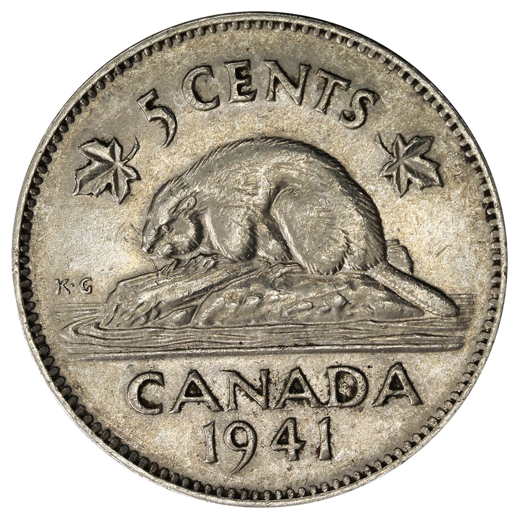 1941 Canada 5-cents Extra Fine (EF-40)