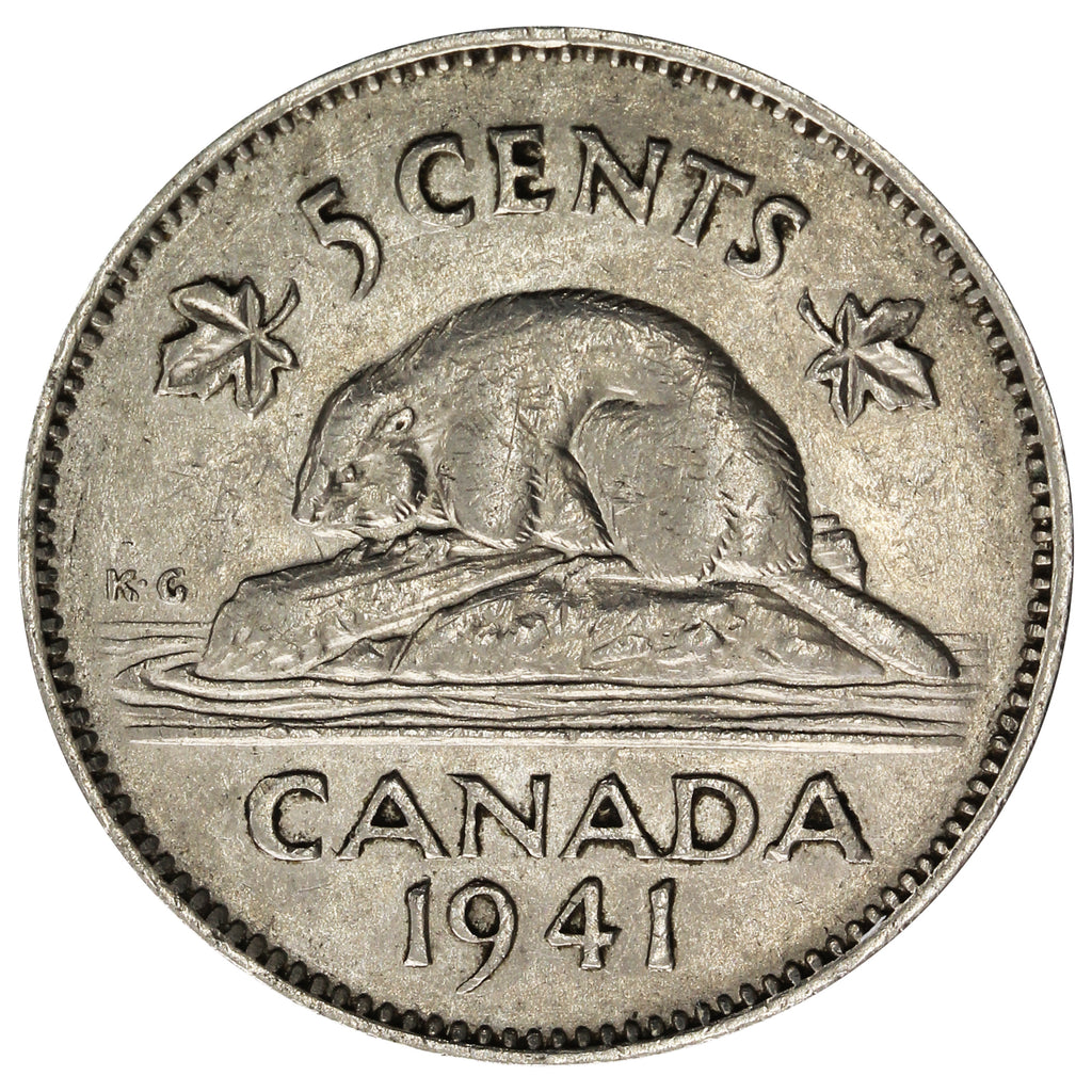 1941 Canada 5-cents Very Fine (VF-20)