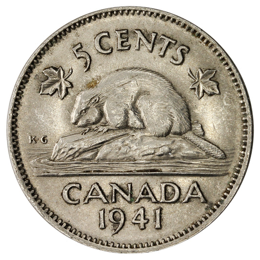 1941 Canada 5-cents UNC+ (MS-62) $