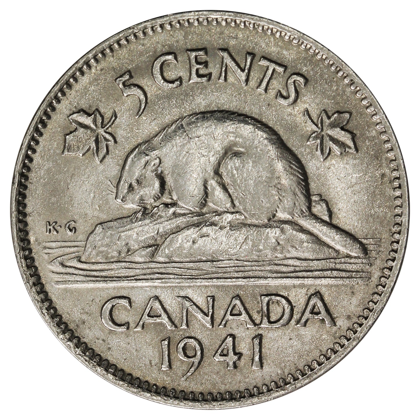 1941 Canada 5-cents AU-UNC (AU-55)