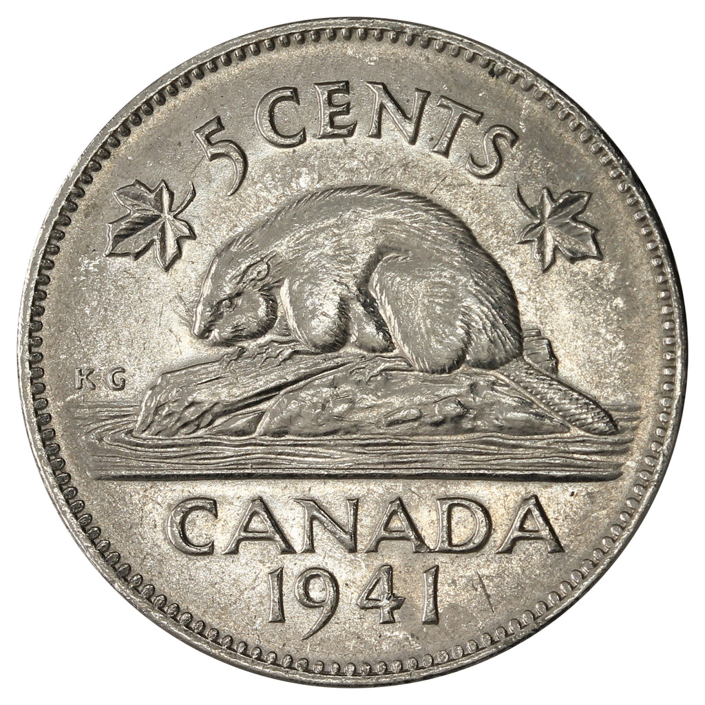 1941 Canada 5-cents Choice Brilliant Uncirculated (MS-64) $