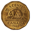 1942 Tombac Canada 5-cents Brilliant Uncirculated (MS-63)